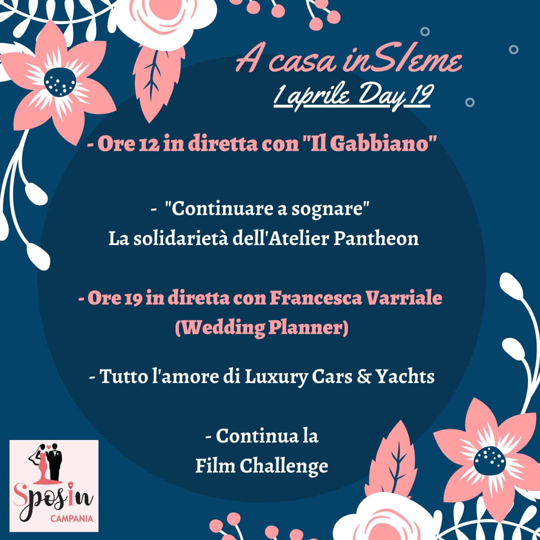 A casa inSIeme con Atelier Pantheon, Atelier Pantheon, sposincampania, sposi campania, sposi in campania, emergenza coronavirus, emergenza covid-19, iniziative sposincampania, matrimonio campania, matrimoni campania