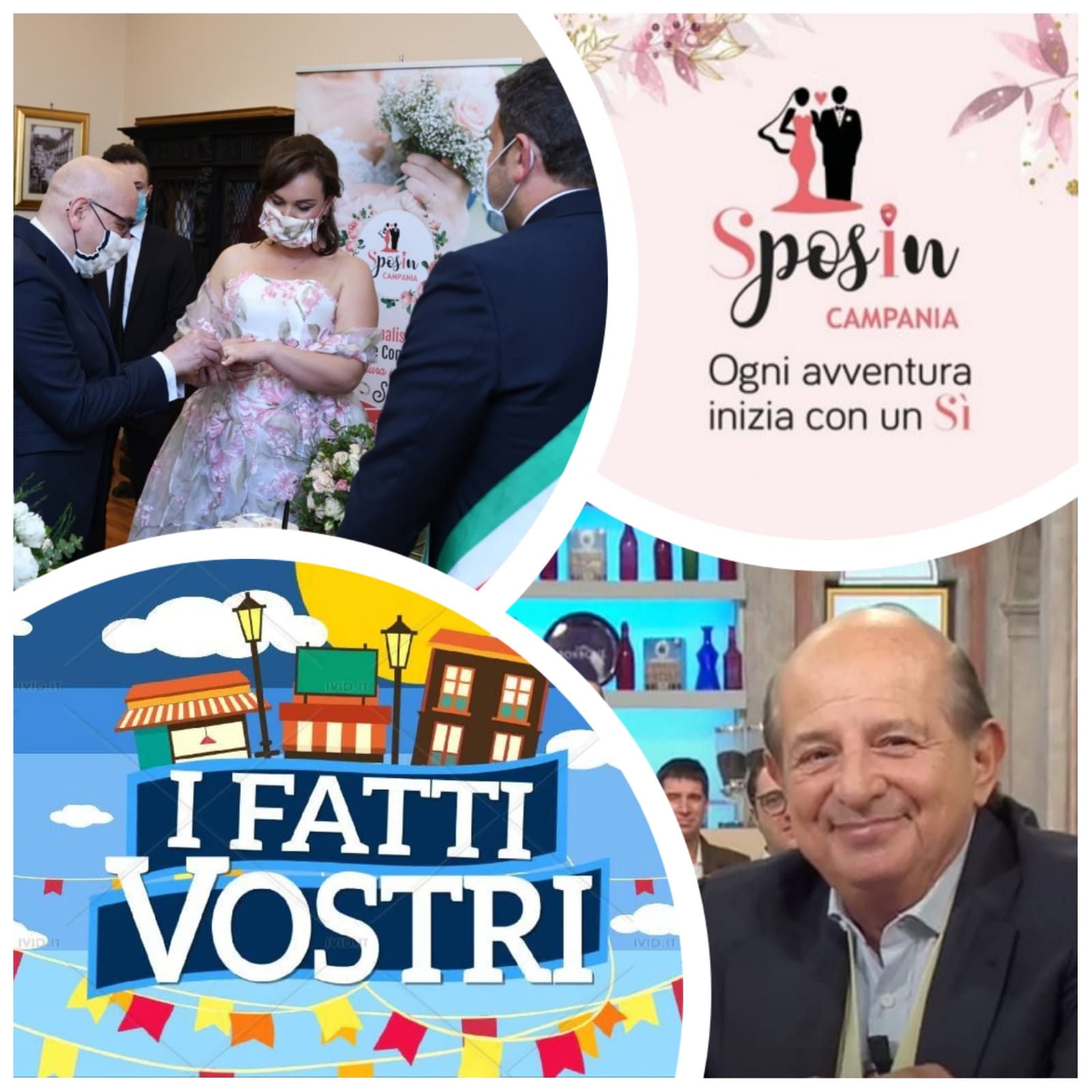 Il matrimonio social di Sposincampania domani in diretta a I Fatti Vostri, I Fatti Vostri, I Fatti Vostri Rai 2, sposincampania, sposi campania, antonio e emy sposincampania, matrimonio social sposincampania, matrimonio covid-19, matrimonio coronavirus, wedding, wedding campania