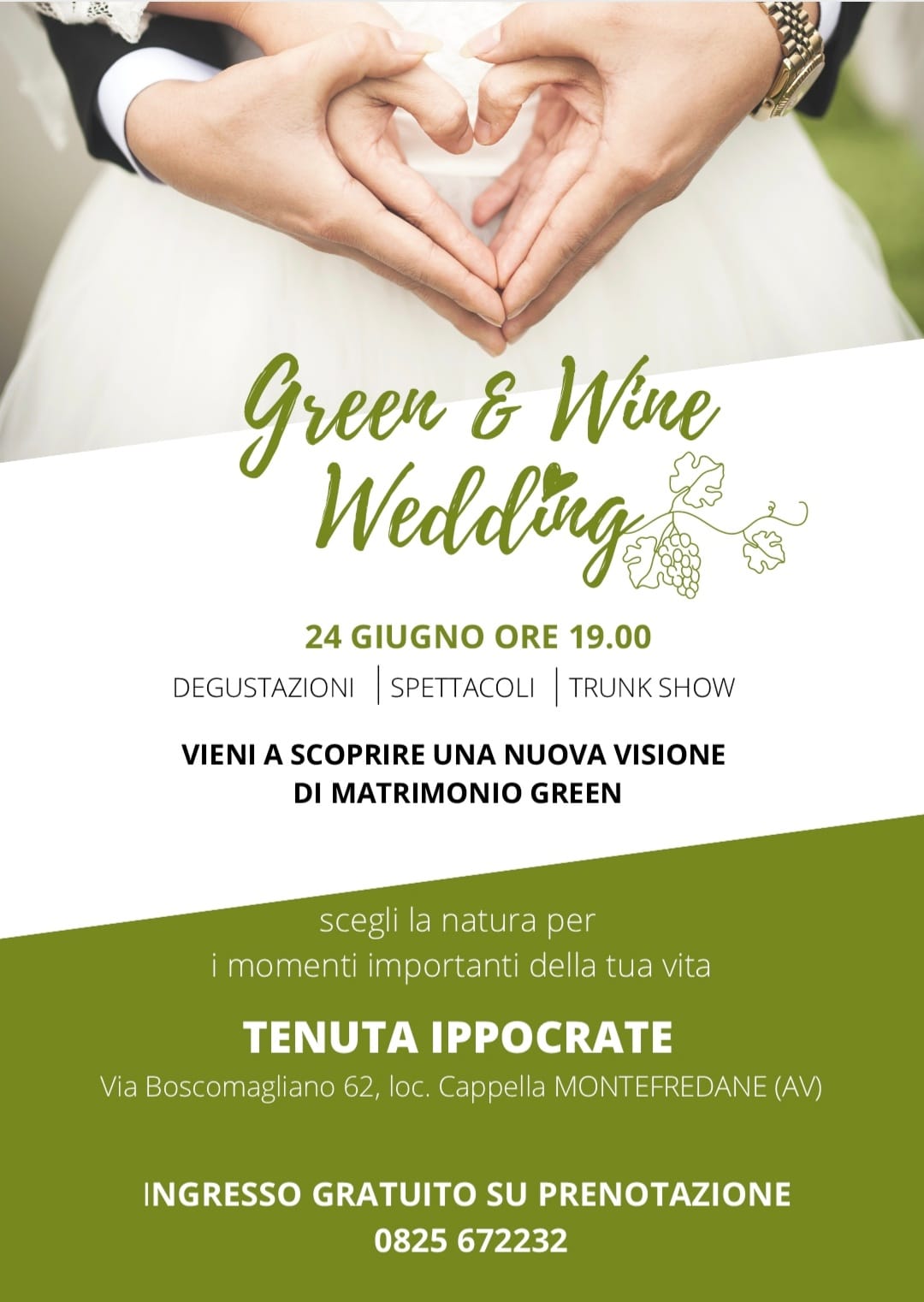 Green e Wine Wedding: l’Open Day di Tenuta Ippocrate