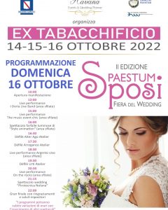 Paestum Sposi: da domani a domenica 100 aziende vicine alle coppie, paestum sposi, alex belli, sposincampania media partner, luca flauto, paestum, comune di capaccio paestum, ex tabacchificio paestum