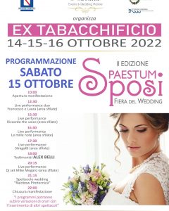 Paestum Sposi: da domani a domenica 100 aziende vicine alle coppie, paestum sposi, alex belli, sposincampania media partner, luca flauto, paestum, comune di capaccio paestum, ex tabacchificio paestum