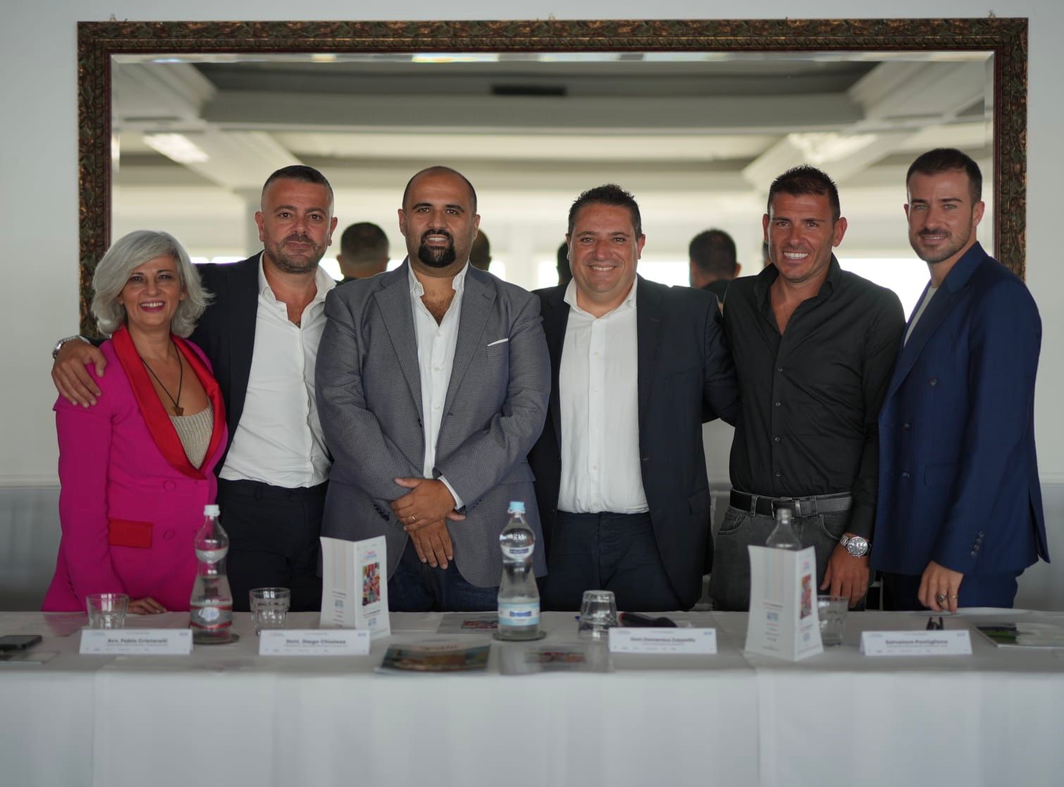 Presentazione Pianeta Comunione 2024 - Da sinistra: Lucia Manna (Canale 9), Avv. Fabio Cristarelli, Diego Chiaese, Domenico Zappella (Fondatore SposIn Campania), Salvatore Postiglione, Marco Paulillo
