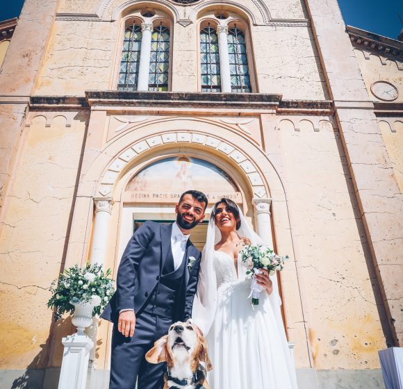 Matrimonio_Amalfi_Sposi con cane_Chiesa